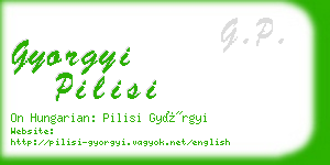 gyorgyi pilisi business card